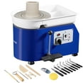 thumbnail image 1 of VEVOR Pottery Wheel, 11in Ceramic Wheel Forming Machine, Adjustable 0-300RPM Speed Handle and Foot Pedal Control, ABS Detachable Basin Sculpting Tool Apron Accessory Kit for Work Art Craft DIY 350W, 1 of 9