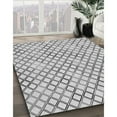 thumbnail image 2 of Ahgly Company Indoor Round Patterned Platinum Gray Area Rugs, 4' Round, 2 of 6