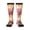 3 Black, variant on Knee High Socks for Women Music Note Piano Pattern Long Tube Sock Uniform Socks