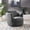 Gray, variant on Maklaine Contemporary Performance Velvet Swivel Fabric Armchair in Gray
