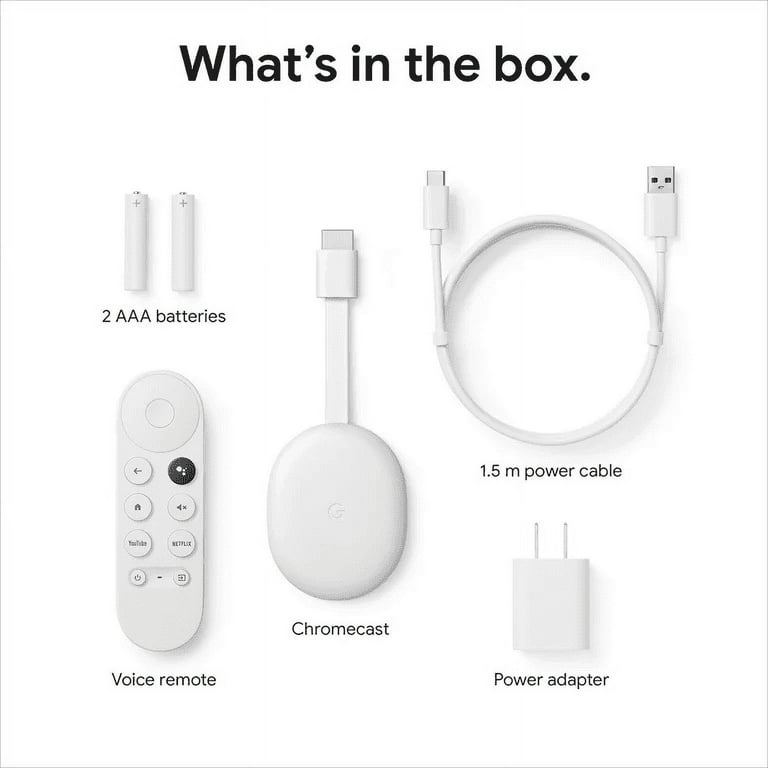 Google Chromecast TV HD Stick Entertainment Streaming Media