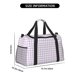 thumbnail image 3 of Disketp Purple Checkboard Bolsa de Viaje Tipo Duffle, Bolso de Mano para Fin de Semana para Mujer, Bolsa de Gimnasio Ligera para Hombre, Esencial para Viajes, 3 of 7