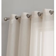 thumbnail image 2 of THD Extra Wide Sheer Voile Patio Door Grommet Curtain Panel for Sliding Doors - Single Panel - 100" W x 95 L, Beige, 2 of 6
