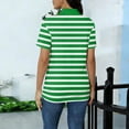 thumbnail image 4 of Edvintorg Womens Tops Striped Printed Short Sleeve Crew Neck Loose Fit Casual Tunic Shirts Fashion Clothing Women, 4 of 6