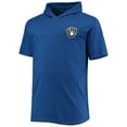 thumbnail image 2 of Men's Royal Milwaukee Brewers Big & Tall Jersey Short Sleeve Pullover Hoodie T-Shirt, 2 of 3