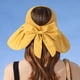 thumbnail image 3 of 1 sombrero de vinilo con protección solar para aleros grandes, sombrero de pescador con lazo, visera superior vacía para verano para niños, 3 of 5