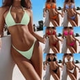 thumbnail image 4 of ZPAQI Women Swimwear Set String Bikinis Top and Side Adjustable Bottom, 4 of 19