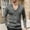 Gray, variant on DPTALR George Men's Cable Knit Cardigan V-Neck Sweater Classic Casual Knitwear with Buttons Beige Big and Tall Men S