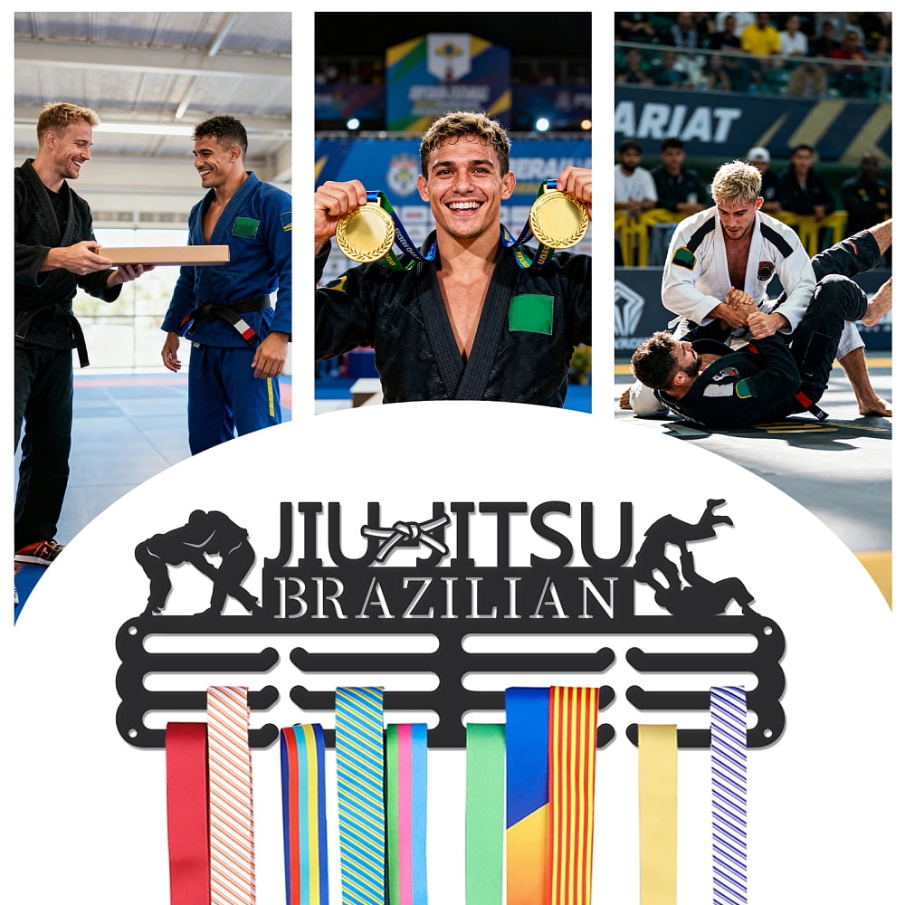 Brazilian Jiu Jitsu Medal Holder Medals Display Wall Hanger Sports Award Rack for Athletes Gifts