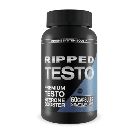 Ripped Testo - Perform at your Peak - Supports Lean Muscle Growth - 60 (The Best Supplements For Lean Muscle Growth)