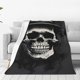 thumbnail image 1 of Balery Magician Hat Skull Manta de Felpa Suave y Acogedora – Cobija de Franela Aterciopelada para Cama, Lavable y Cálida para Sofá, Mascotas, Transpirable-40"x30", 1 of 7