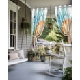 thumbnail image 4 of nqOlkjepod Outdoor Curtains for Patio Waterproof, Coastal Beach Outdoor Privacy Panels Grommet, Summer Ocean Colorful Shell Coral Blackout Outside Curtains for Porch/Cabana/Pergola 54"x95", 1 Panel, 4 of 8