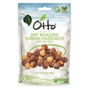 Otto Nuts - Dry JMS2Roasted Turkish Hazelnuts with Sea Salt, Non-GMO Naturally Vegan Snack | 5.5 OZ with Resealable Bag