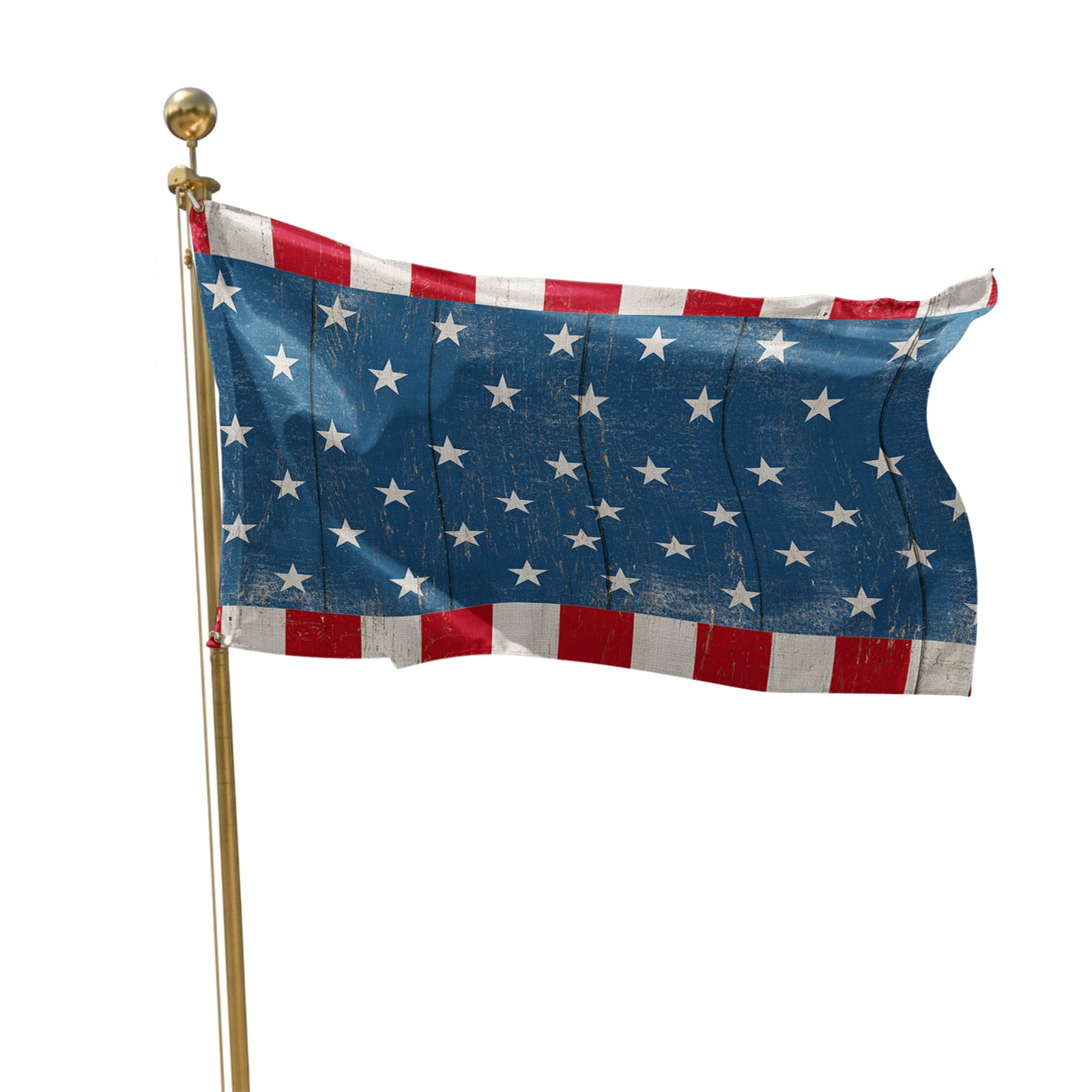 4th of July Flags for Outside 3x5 ft USA Flag Outdoor Flags Double Sided Grommets House Banner Patriotic Stars Buffalo Patio Yard Flag for Outdoor Party Porch Garden Independence Day Decor