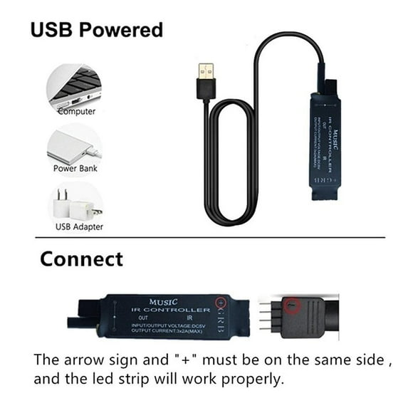 USB LED Strip Light RGB LED Strip 5V Music Controller Background Lighting TV Backlight Light Flexible LED Light Type 2