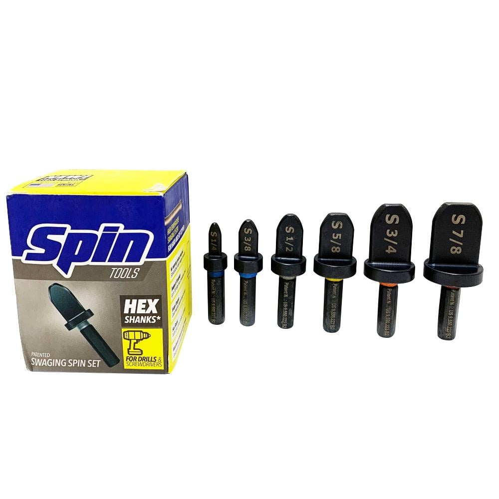 S5000 Swaging Tool Drill Bit Set With 1/4” 3/8” 1/2” 5/8” 3/4" Bits Standard Set 