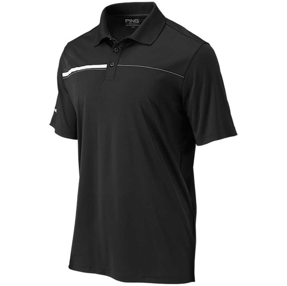 PING Golf Men's Approach Sensorcool Polo Shirt, Medium Black