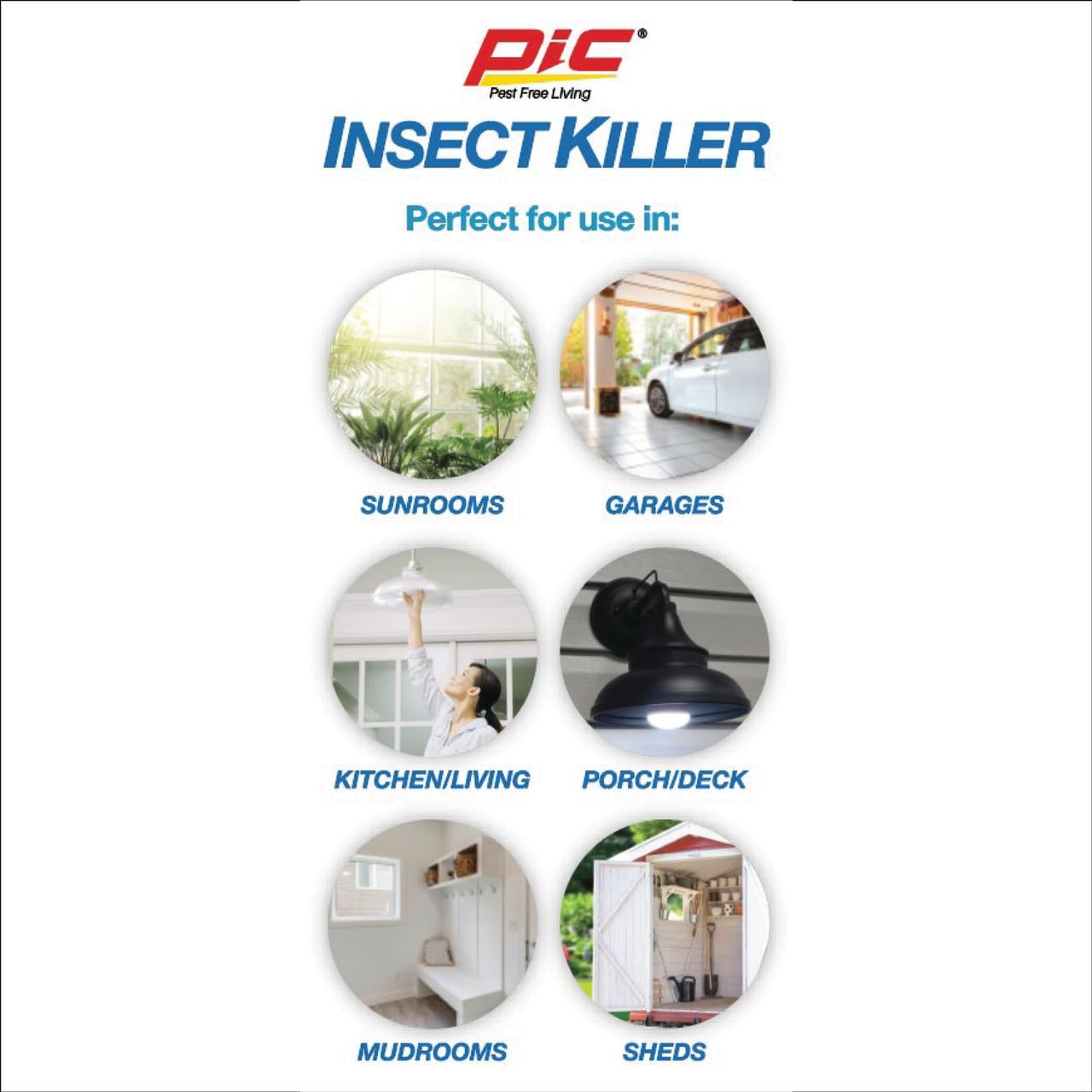 Pic LED Light Bulb, Electric Insect Killer, White, 2 Count