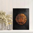 thumbnail image 2 of Qisvanset Framed Canvas Wall Art 12x16 Inch Dark Wood Tree Ring Grunge Minimal Modern Art, 2 of 5