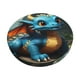 thumbnail image 1 of Disketp Adorable Blue Baby Dragon Funda Redonda para Taburete, Funda de Cojín para Silla de Bar Suave y Elástica-13 inch, 1 of 7