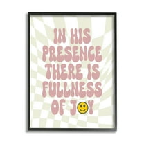 Stupell Industries Retro Religious Patterned Inspirational Painting Black Framed Art Print Wall Art, 16 x 20