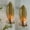 Golden, variant on 2PCS Nordic-Style Wall-Mounted Candle Holders, Decorative Items for Home Use, Featuring Leaf Designs, Perfect for Photography Props.