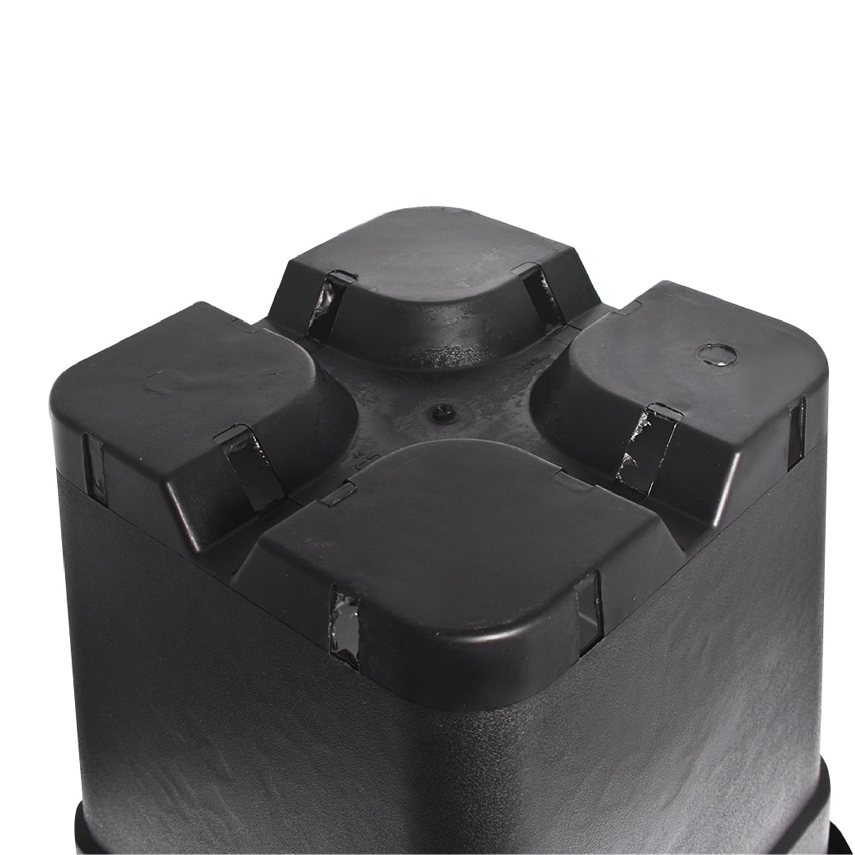10 Pack Nursery Pots, Square Plant Grow Pots Seedling Container Seed Starting Pots, 2/3/5/10 Gallon Thick Black Plastic Flower Pots