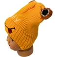 thumbnail image 3 of Loonyx Toddler Unisex Knit Frog Winter Hat with Eye Appliques, Yellow, Ages 6M-3Y, 3 of 8