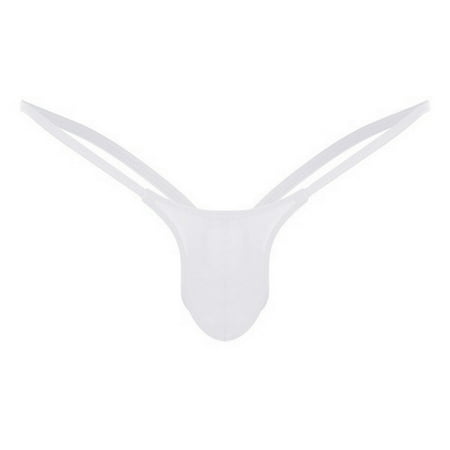 Rigardu lingerie for women G-string Back Mens Briefs Thong Open Low Underwear Waist Underpants womens lingeries White + 3XL