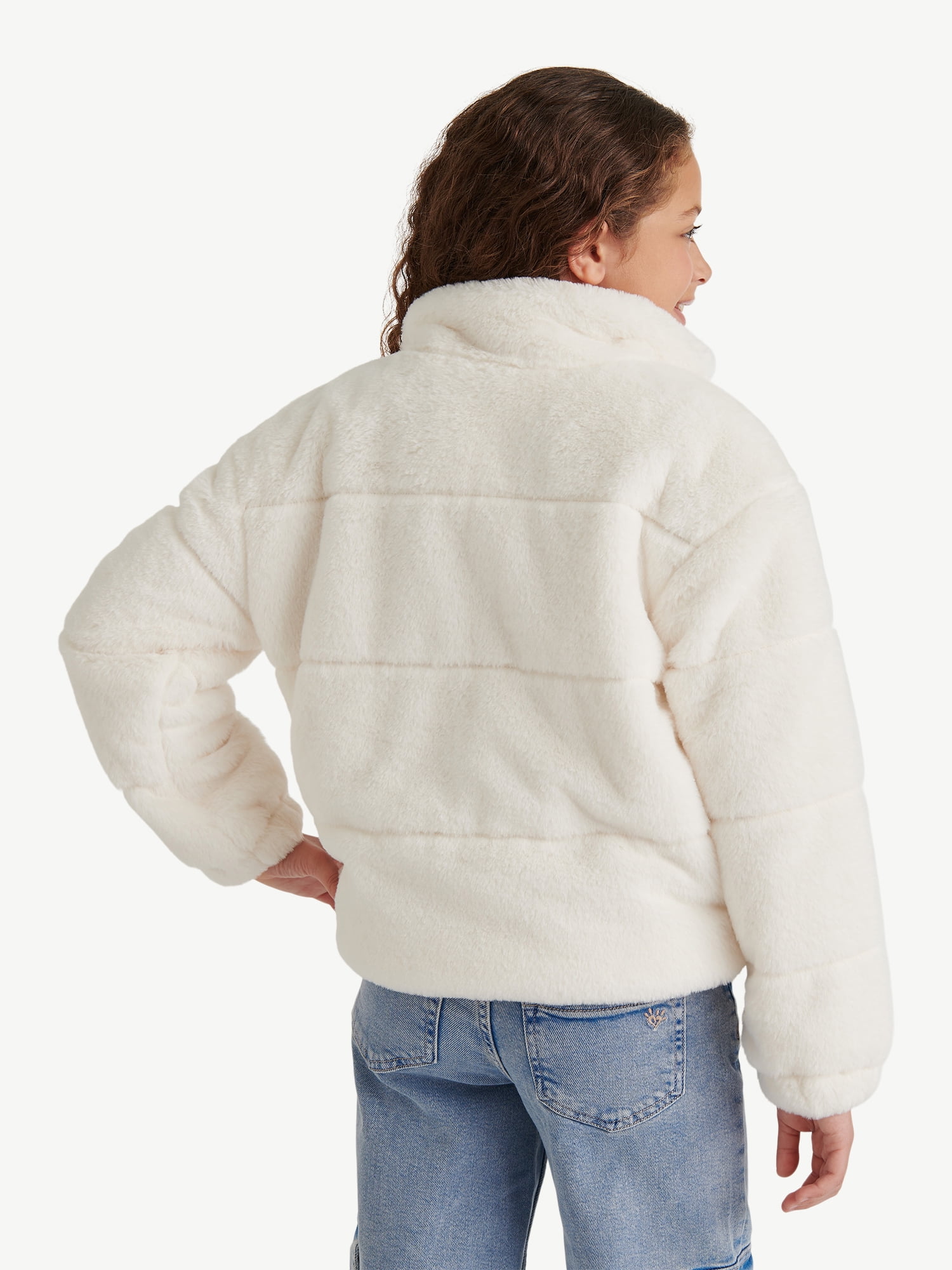 Justice Girl's Mock Neck Faux Jacket, Sizes XS - XL