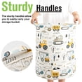 thumbnail image 4 of Garnen Kids Toy Basket, Large Toy Storage Organizer Bin for Baby Nursery Room, Truck Themed Laundry Basket Collapsible Laundry Hamper for Dirty Cloth, 4 of 6