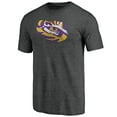 thumbnail image 2 of Men's Charcoal LSU Tigers Greatest Dad Logo Tri-Blend T-Shirt, 2 of 3