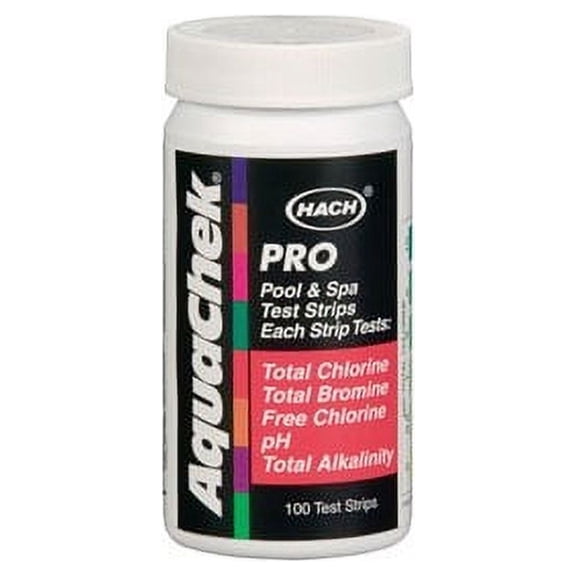 Aquachek  Pro Swimming Pool Spa 5 in 1 Test Kit Strips 5-Way 100 Pack