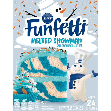 Funfetti Melted Snowman Swirl Cake 15.25oz