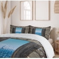 thumbnail image 6 of Ambesonne Nautical Duvet Cover Sets, Sailing Boat Idyllic, 2-Queen, Grey Blue, 6 of 7
