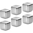 thumbnail image 1 of Cocktail Set Home Tool Set Home Tool Set Gifts Sets 6pcs Whiskey Stones Wine ice Cubes Whiskey ice Stones ice Stones Stainless Steel Metal Home Tool Set Gifts Sets Gifts Sets Gift Set, 1 of 5