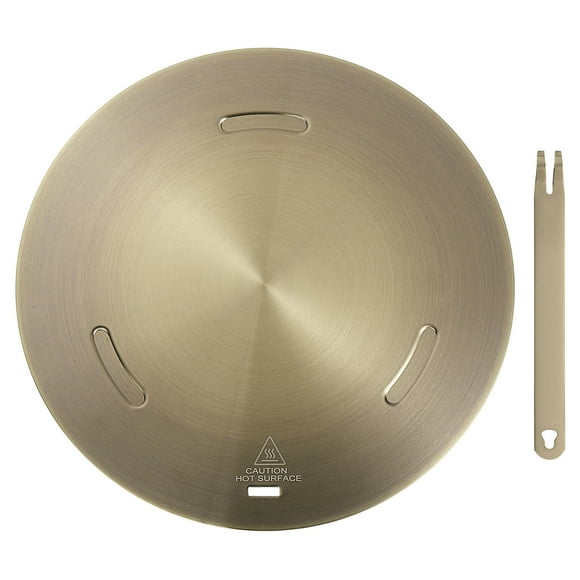 Placa Difusora de Calor para Estufa de Gas de 11 Pulgadas con Mango Desmontable, Oro Rosa