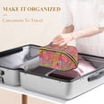 thumbnail image 3 of FORMRS Makeup Bag Travel Cosmetic Organizer for Women Fold Flat Zipper Pouch with Handle, Art City, 3 of 8