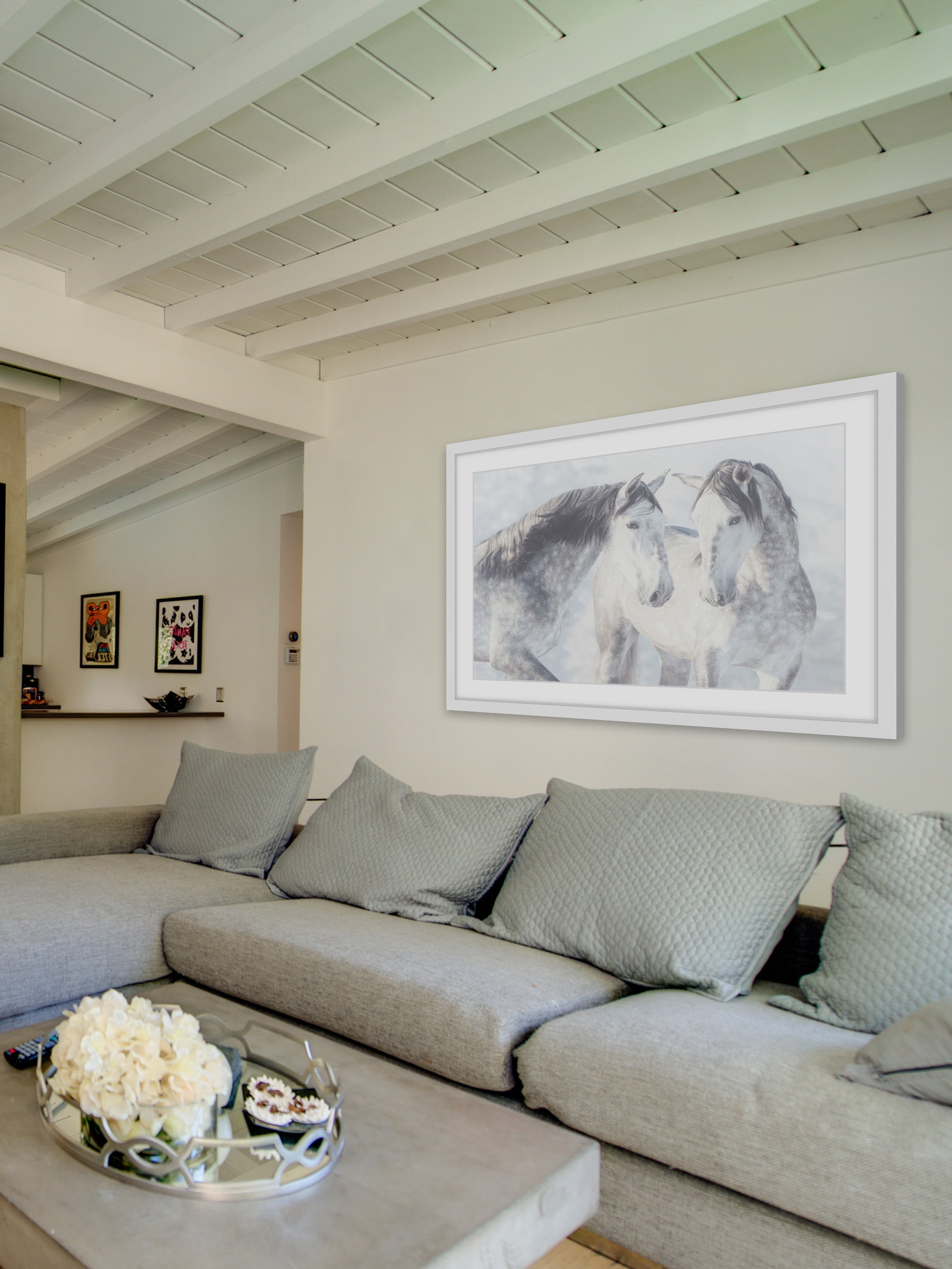 "Twins with Spots" Framed Painting Art Print