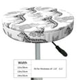 thumbnail image 4 of Fotbe German Shepherd Dog Stool Covers Round,Waterproof Round Bar Stool Covers Bar Chair Covers Washable Stool Cushion Slipcover for 12-14 Inch Chair-14 inch, 4 of 7