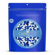 Colored Size 000 Empty Gelatin Capsules by Capsuline - Blue/White 1000 Count