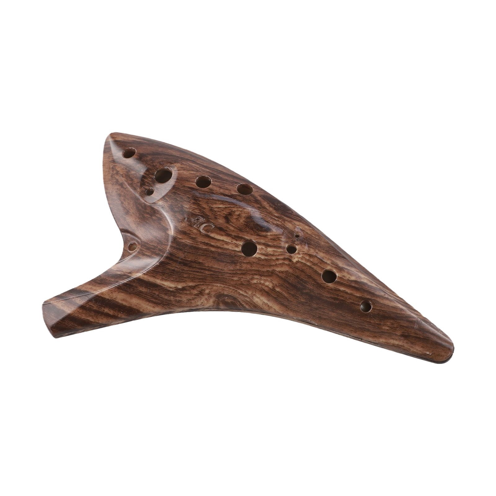 12-Hole Resin Ocarina Ice cracked Instrument with Carry Bag Alto A C Tone