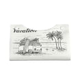 thumbnail image 4 of Lsque Summer Vacation Scene With Camping Van Printed Long Tissue Box Cover Holder, Facial Paper Organizer Dispenser,Triangle with Bottom Belt, PVC Leather Decorative Organizer, 4 of 9