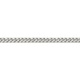 thumbnail image 2 of Sterling Silver Rhodium-Plated 4.5mm Curb Chain (18 X 4.5) Made In India qcb120r-18, 2 of 5