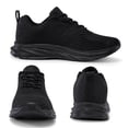 thumbnail image 6 of CZV Women's Breathable Mesh Walking Shoes, Lightweight Casual Sneakers, Comfortable Running Shoes for Gym, Work, Daily Wear and Travel.Black&black&black, 6 of 8