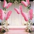 thumbnail image 5 of Butterfly Flower Wreath Garland, Artificial Floral Door Wreath, Spring Summer Wedding Party Outdoor Decoration ( Pink ), 5 of 6