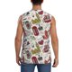 thumbnail image 4 of Fotbe London Landmark1 Men's Camiseta sin Mangas Estampada para Hombres, Playera Casual para Gimnasio, Entrenamiento, Playa-Small, 4 of 7