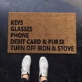thumbnail image 1 of WHEANG Clearance Funny Doormat Key Glasses Phone Debit Card Welcome Doormat Funny Gift Home Doormat, 1 of 3