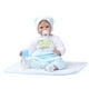 thumbnail image 1 of 55cm Cute Silicone Baby New Baby Doll Kids Gift en ropa azul blanca, 1 of 9