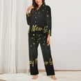 thumbnail image 2 of Sigee Happy New Year for Women’s Pajama Sets Long-Sleeved Pjs Sets for Women 2 piece Sleepwear-Medium, 2 of 7